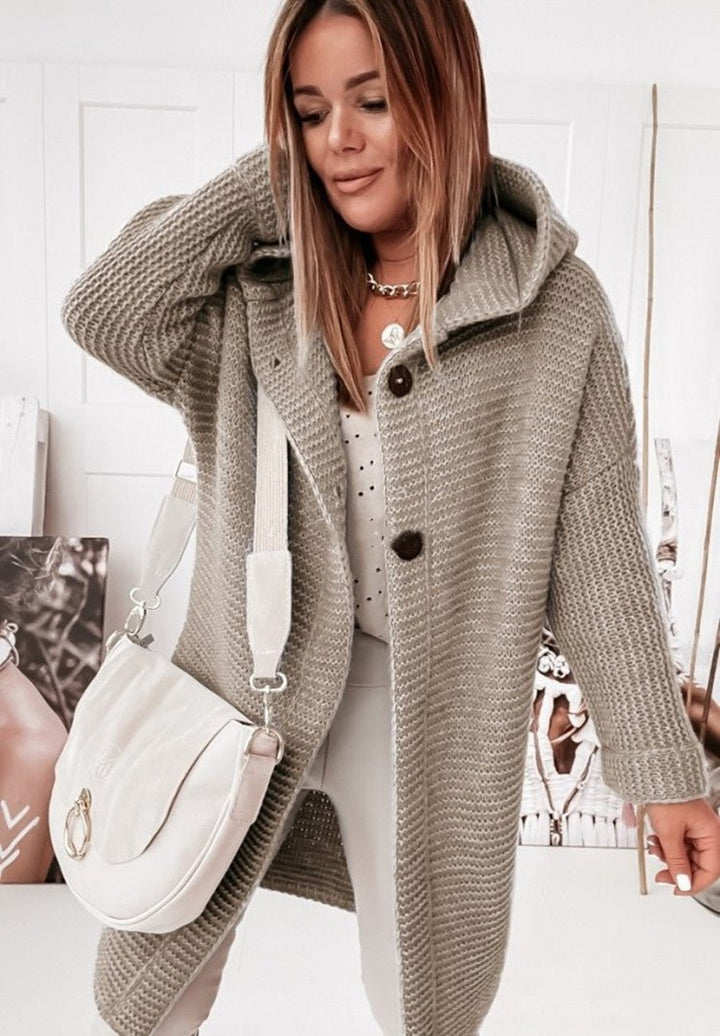 Cardigan en Tricot Épais et Douillet