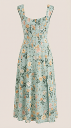 Robe corset midi femme tenue invité mariage