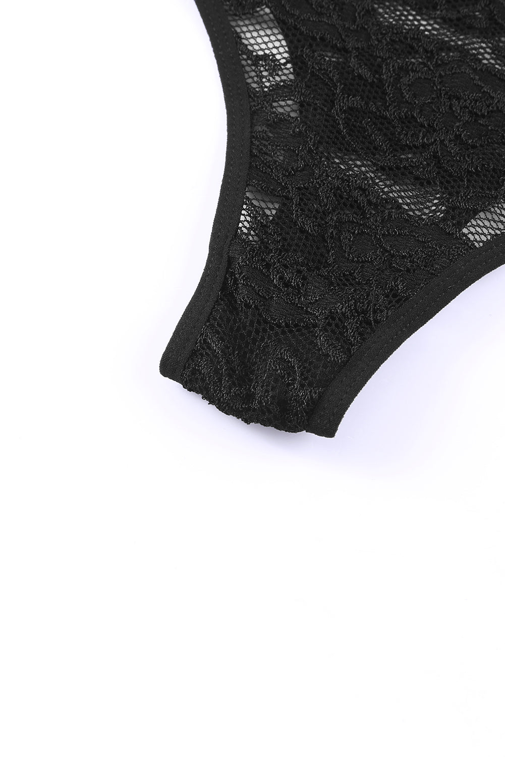 Ensemble de lingerie bustier en dentelle noire à armatures souples