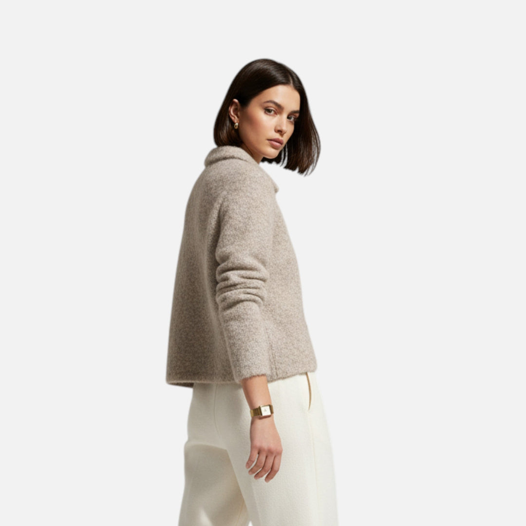 Cardigan tricots fleuris douillet pour un style automnal chic