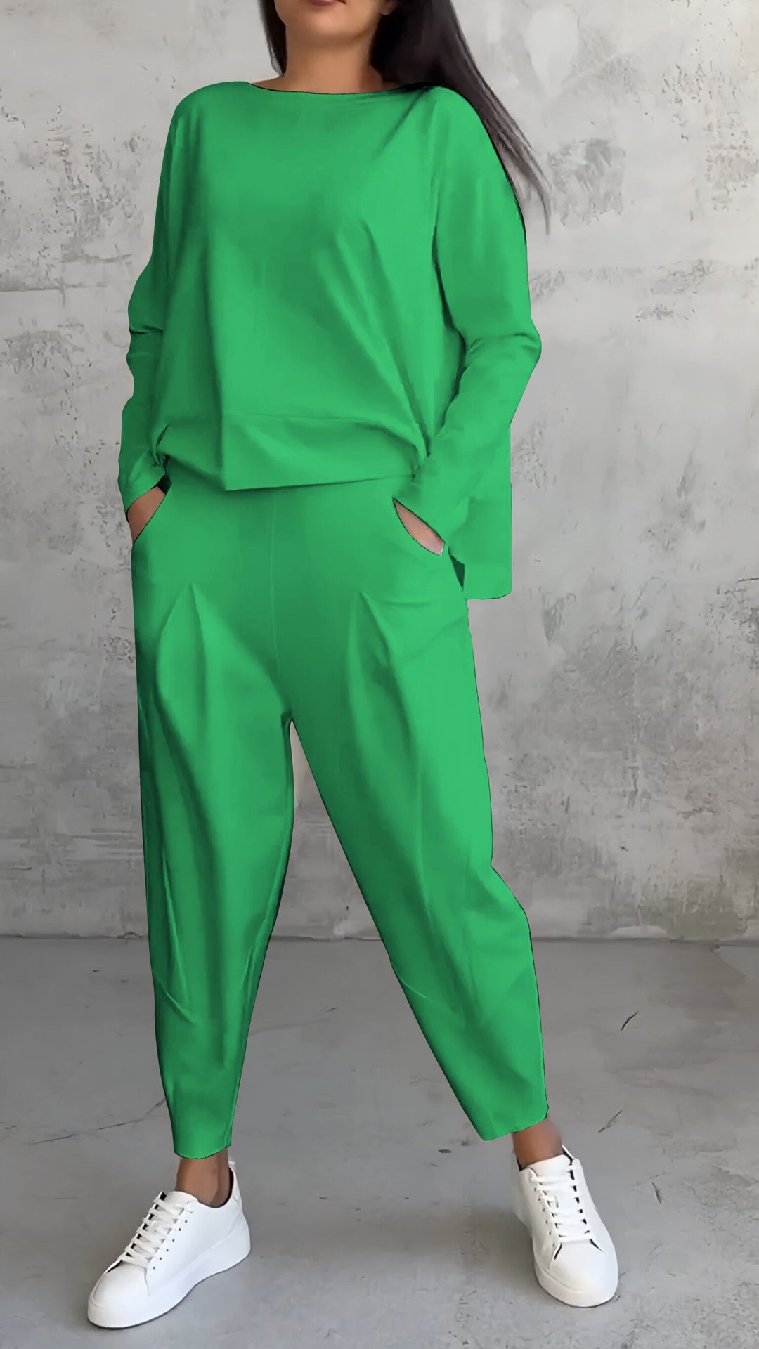Ensemble d'intérieur en tricot douillet deux pièces