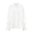 Blouse rayée à poignets noués pour femmes