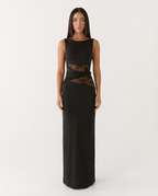 Robe maxi sans manches Liliana à imprimé floral