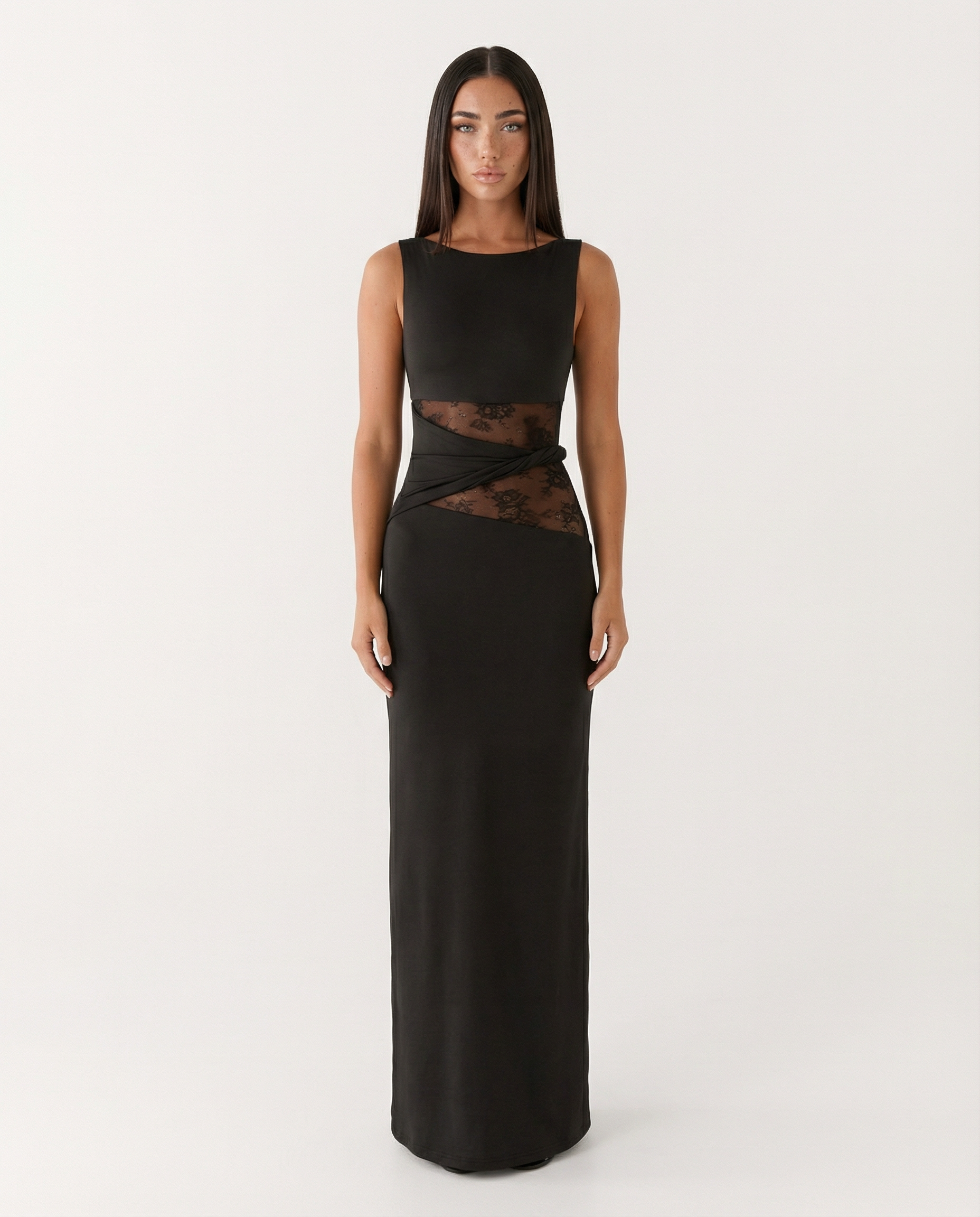 Robe maxi sans manches Liliana à imprimé floral