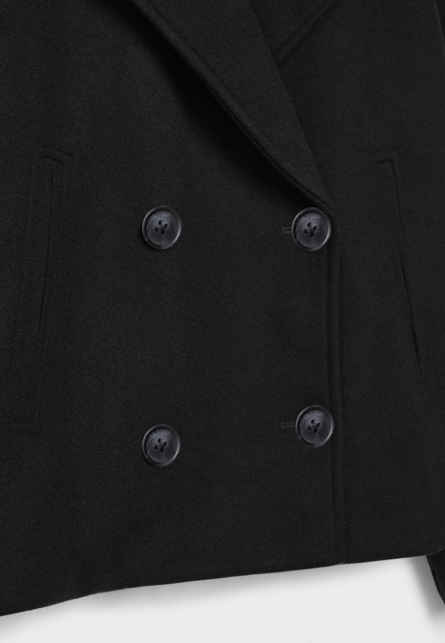 Veste courte chic à double boutonnage