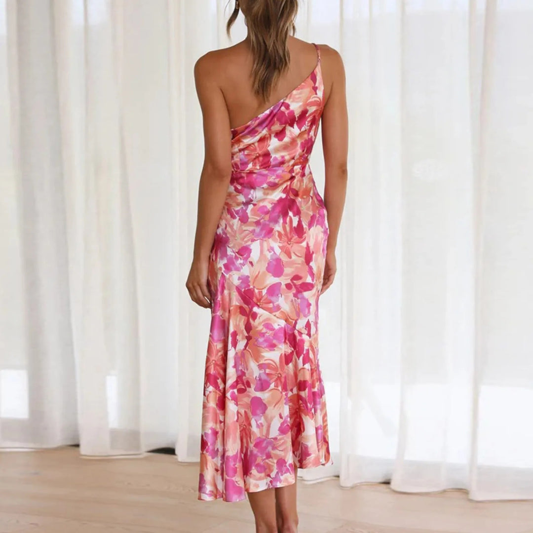 Sophie Paris® | Robe asymétrique fluide à imprimé floral