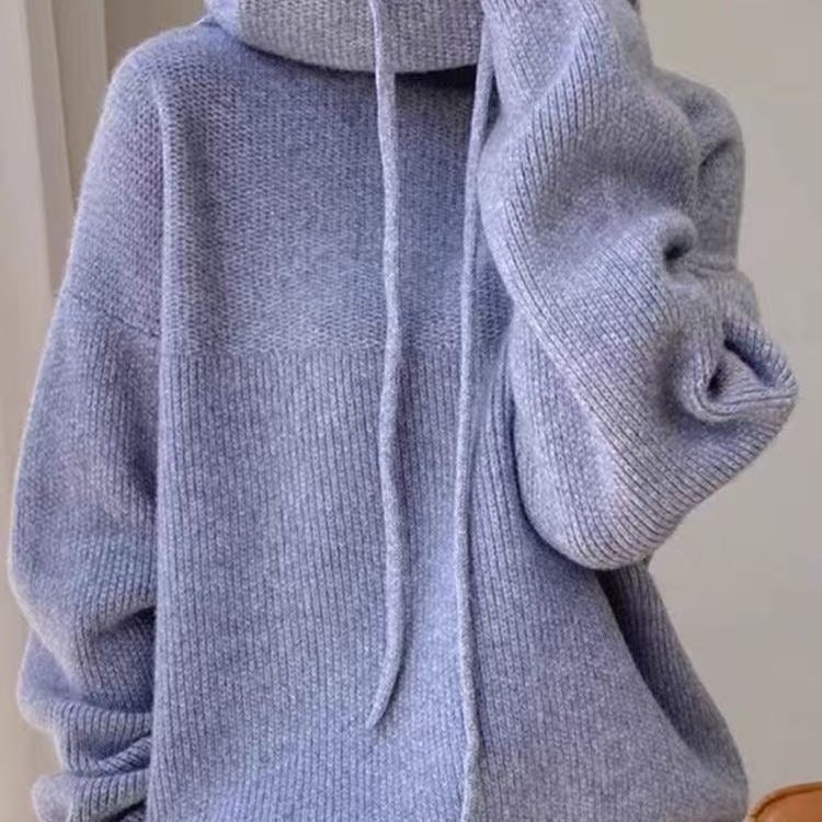 Pull à capuche en maille douillette pour un confort décontracté