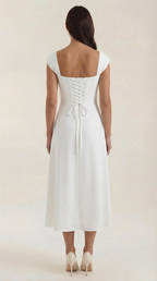 Robe corset midi femme tenue invité mariage