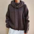 Pull à col roulé en laine mérinos pour femme