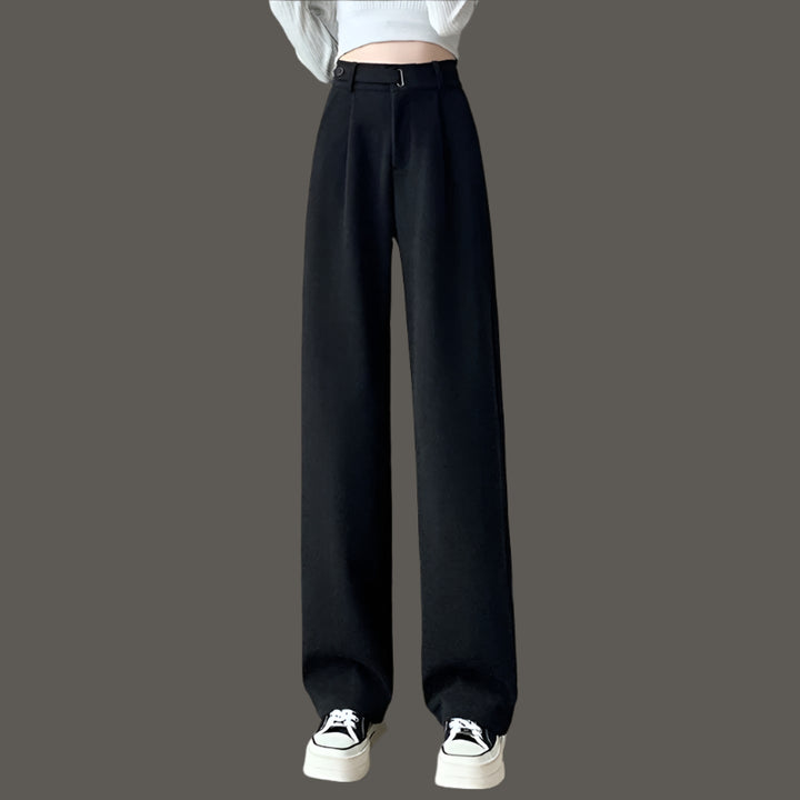 Léa Blanchet® | Pantalon tailleur à pinces taille haute