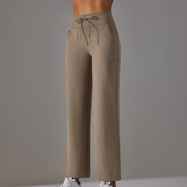 Léa Blanchet® | Pantalon large taille haute avec cordon