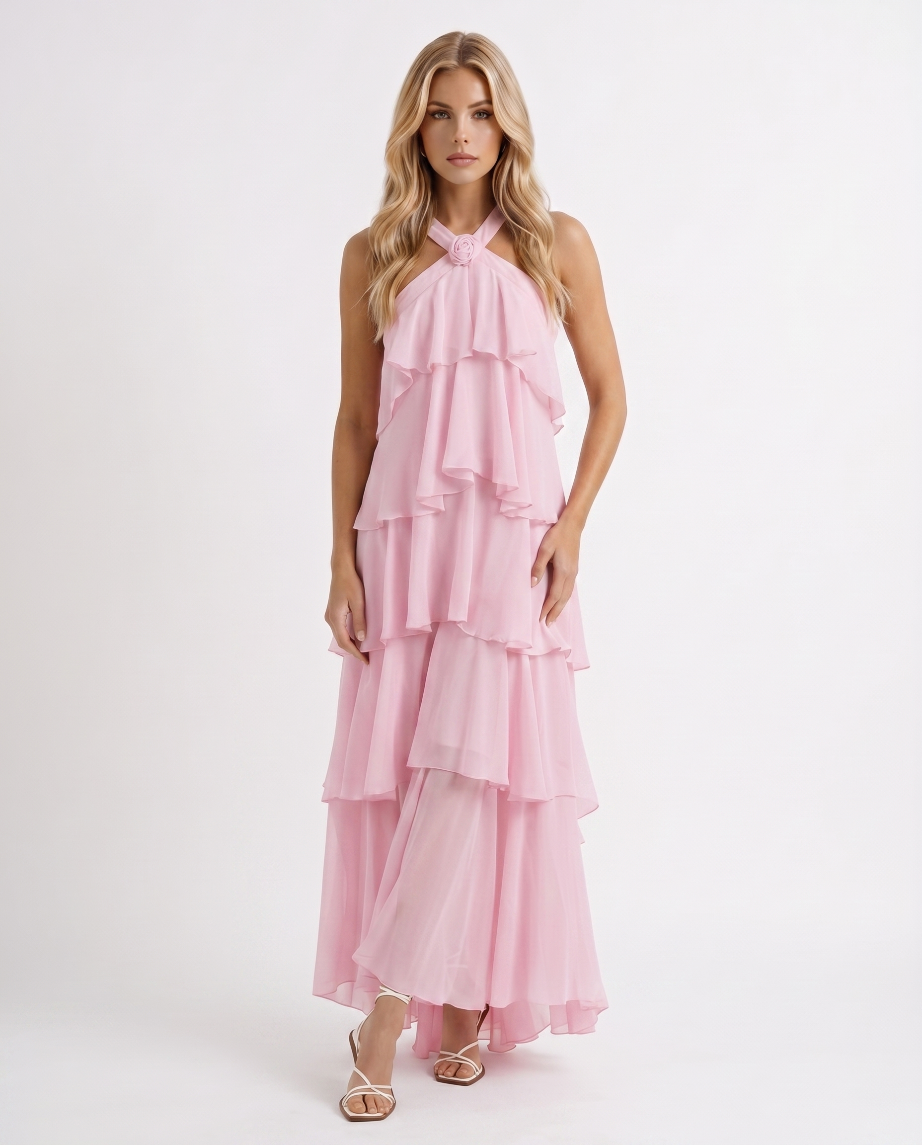 Robe longue sans manches élégante Felicia