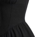 Robe mi-longue d'été corset pour femme