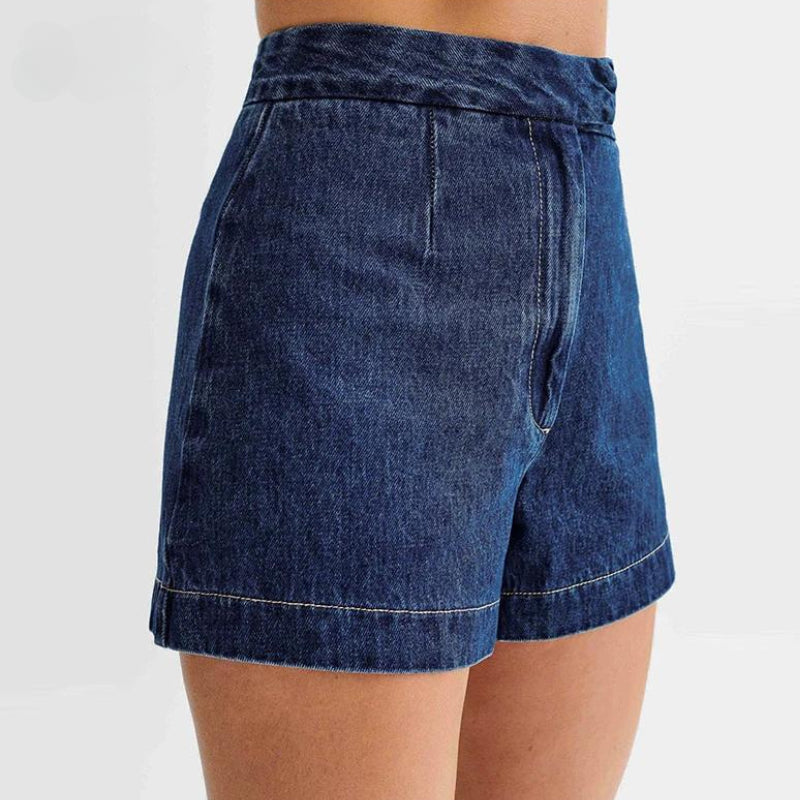 Ensemble deux pièces en denim pour femme