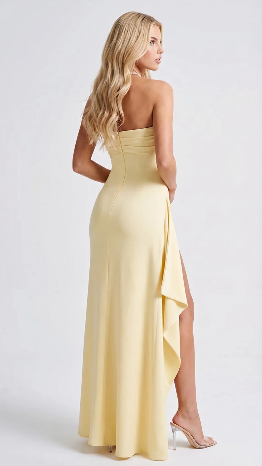 Robe longue élégante sans manches Cora pour femmes