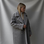 Manteau d'hiver élégant en daim