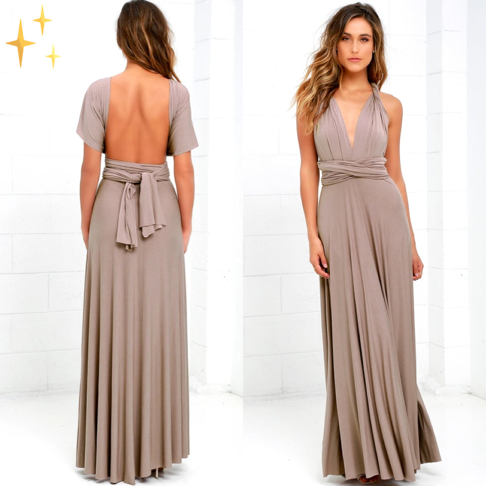 Robe extensible multifonctionnelle enveloppante
