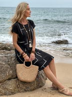 Robe Femme Imprimé Abstrait Aérée
