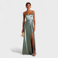 Robe nuisette en satin Lúcia