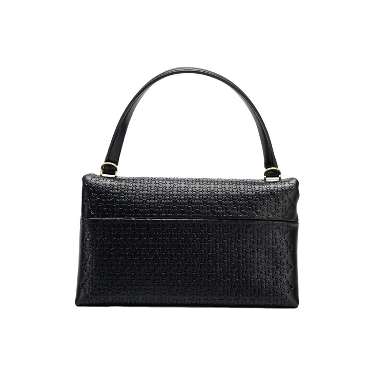 Fleur Rousse® | Sac Épaule à Motif Embossé et Fermoir Doré