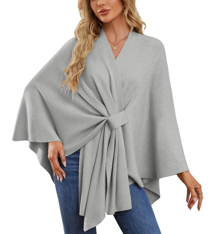 Poncho châle doux et élégant pour des couches confortables et chics
