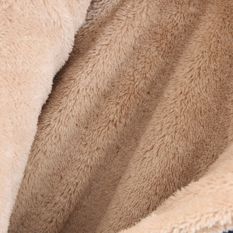 Veste matelassée à capuche avec doublure en peluche