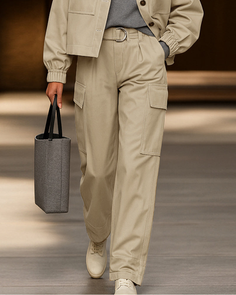 Ensemble Veste et Pantalon Cargo Utilitaire Moderne