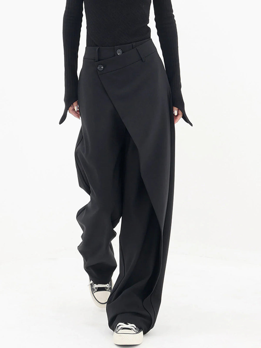 Pantalon à jambes larges fluide pour un style sans effort