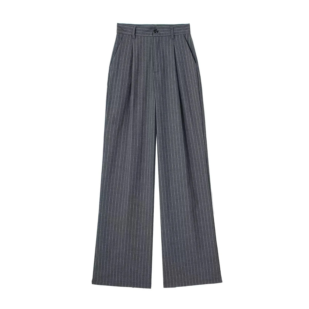 Léa Blanchet® | Pantalon large à rayures fines