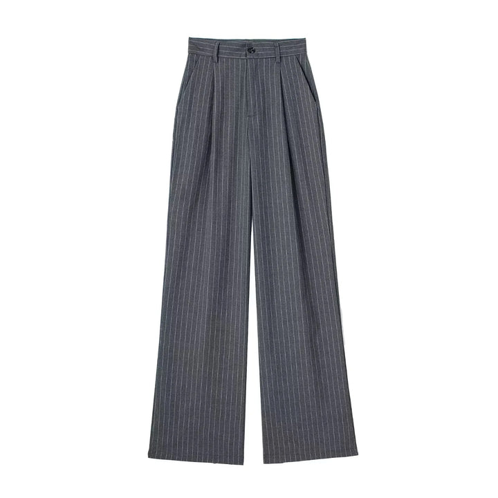 Léa Blanchet® | Pantalon large à rayures fines