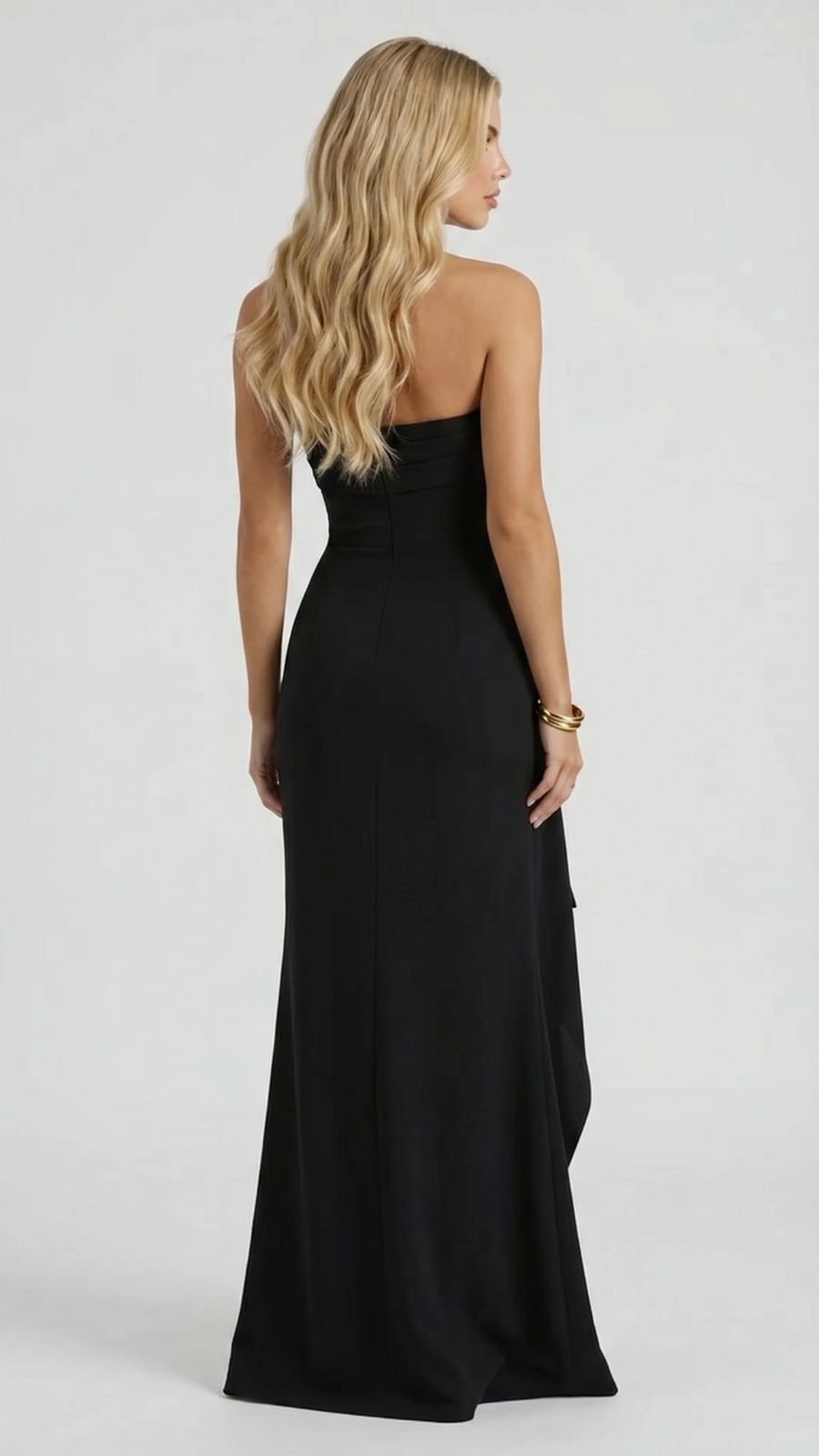 Robe longue élégante sans manches Cora pour femmes