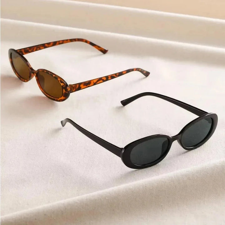 Lunettes de soleil à verres clairs rétro style vintage inspiré