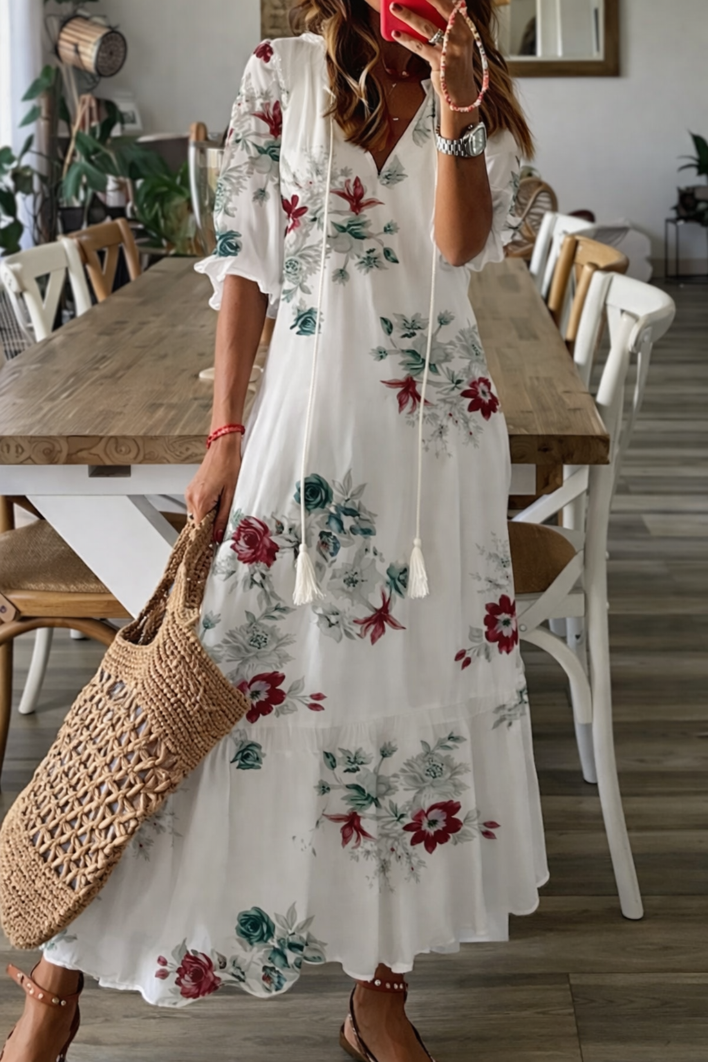 Robe Maxi sans manches pour femme avec jupe en tulle