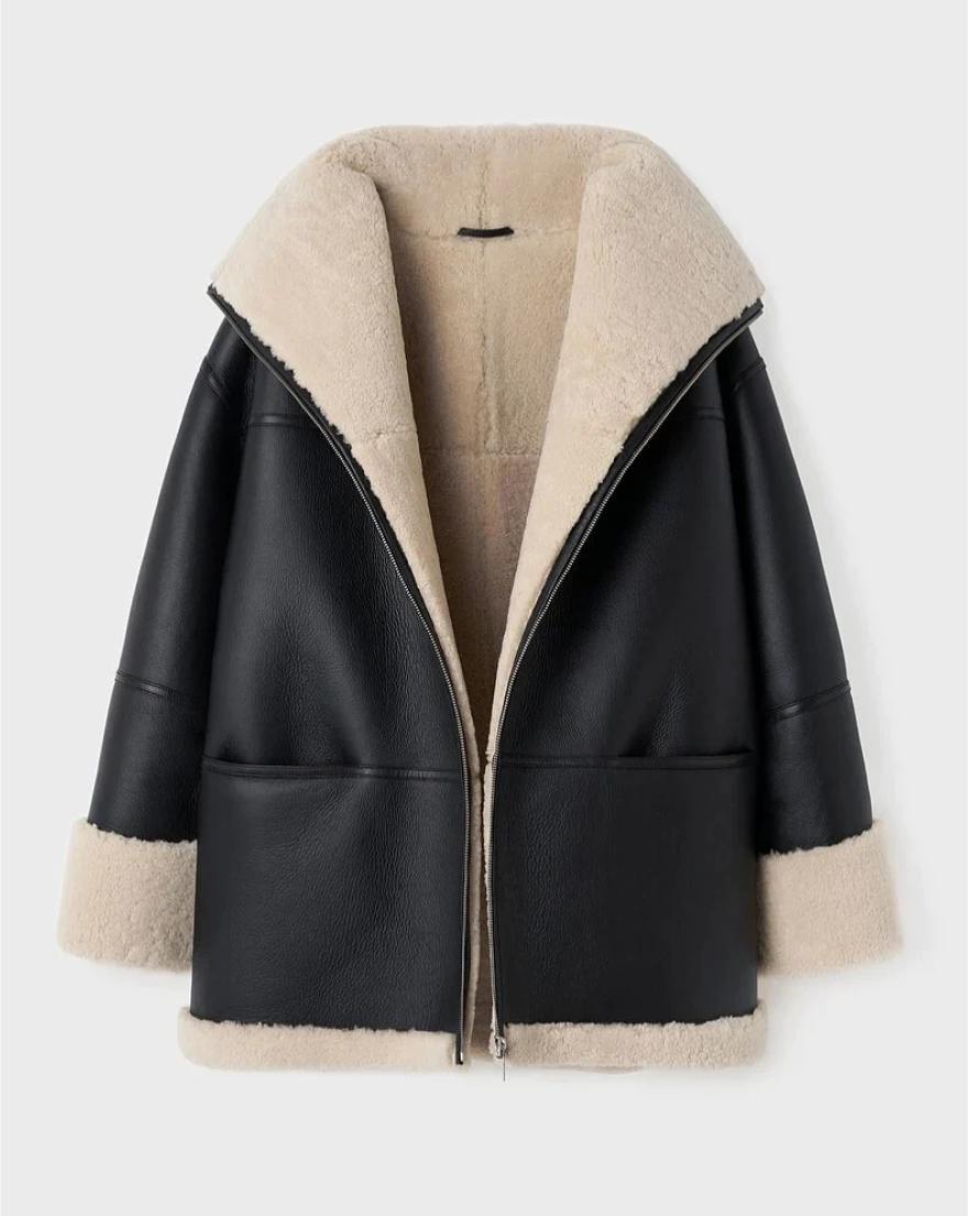 Manteau d'hiver en fausse fourrure douillet