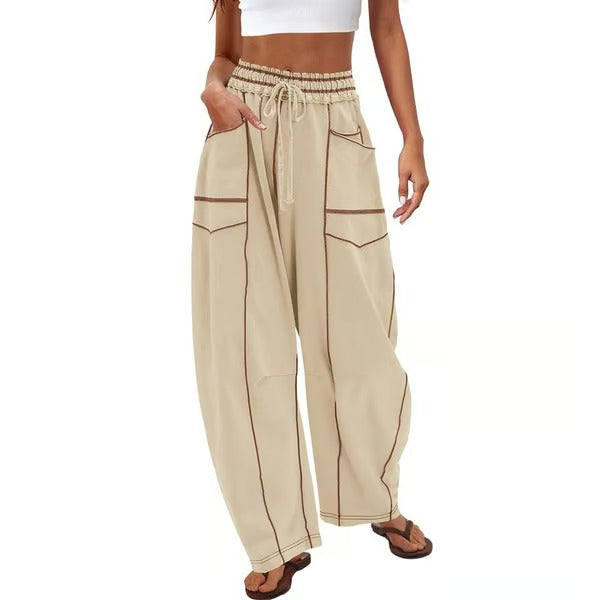 Pantalon de détente ample et confortable avec poches