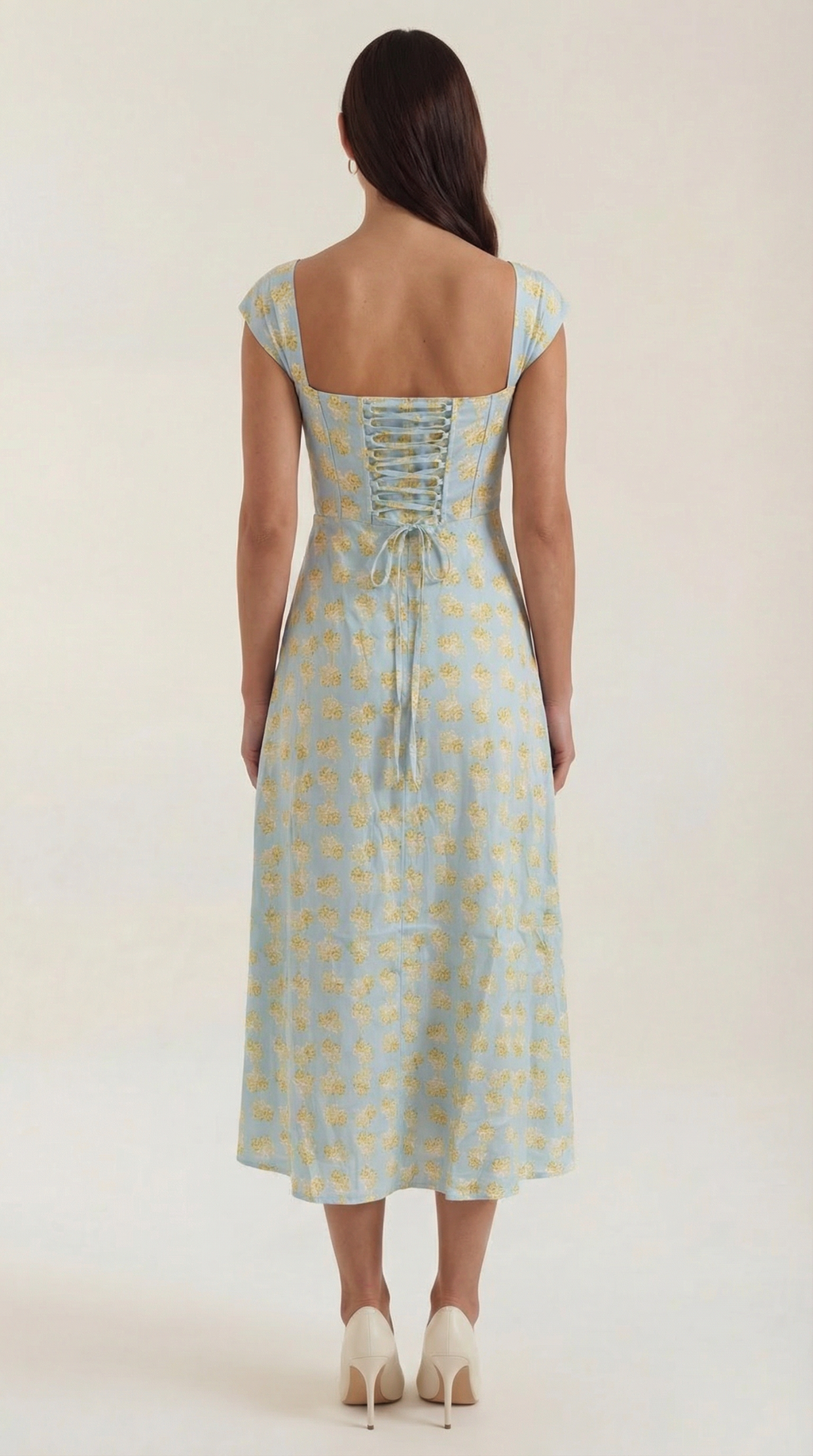 Robe corset midi femme tenue invité mariage