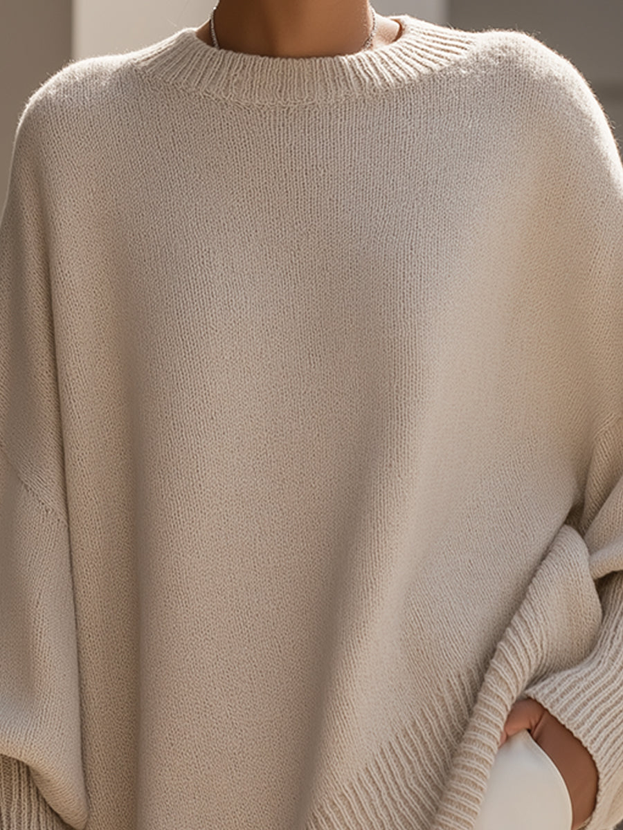 Pull en maille oversize confortable
