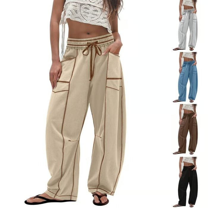 Pantalon de détente ample et confortable avec poches