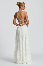 Robe Maxi Louise sans manches avec silhouette fluide