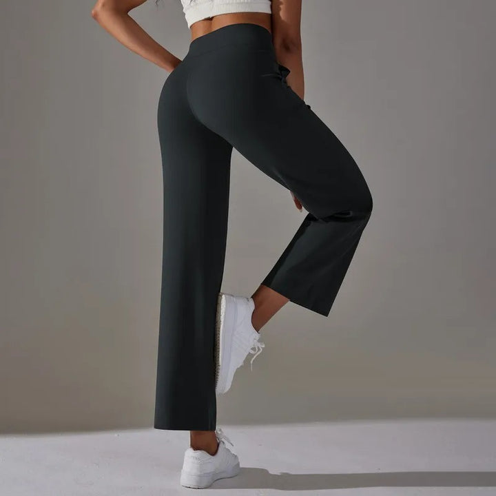Léa Blanchet® | Pantalon large taille haute avec cordon