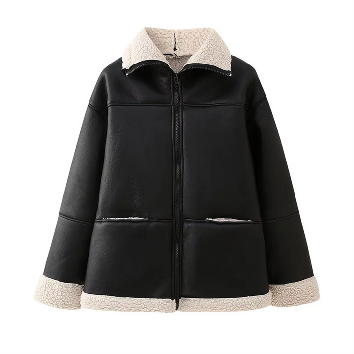 Manteau d'hiver en fausse fourrure douillet