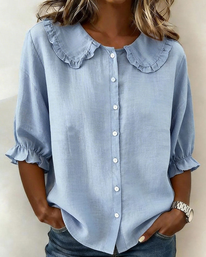 Chemise légère en lin pour femmes