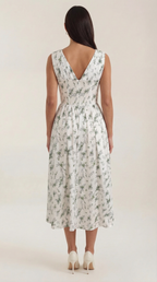 Robe mi-longue d'été corset pour femme