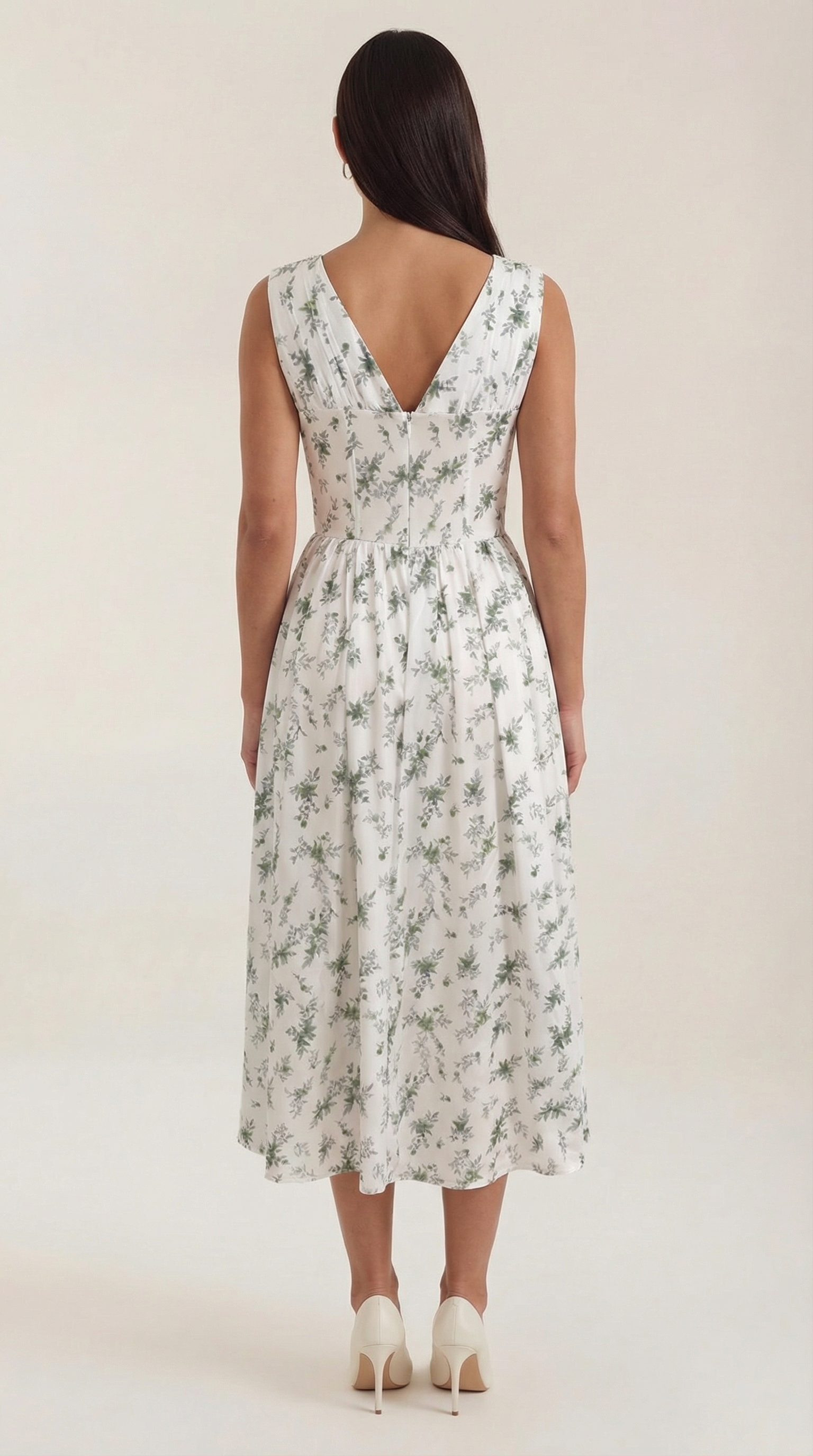 Robe mi-longue d'été corset pour femme