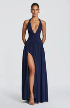 Robe longue Amaris pour femmes, robe de soirée élégante