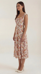 Robe corset midi femme tenue invité mariage