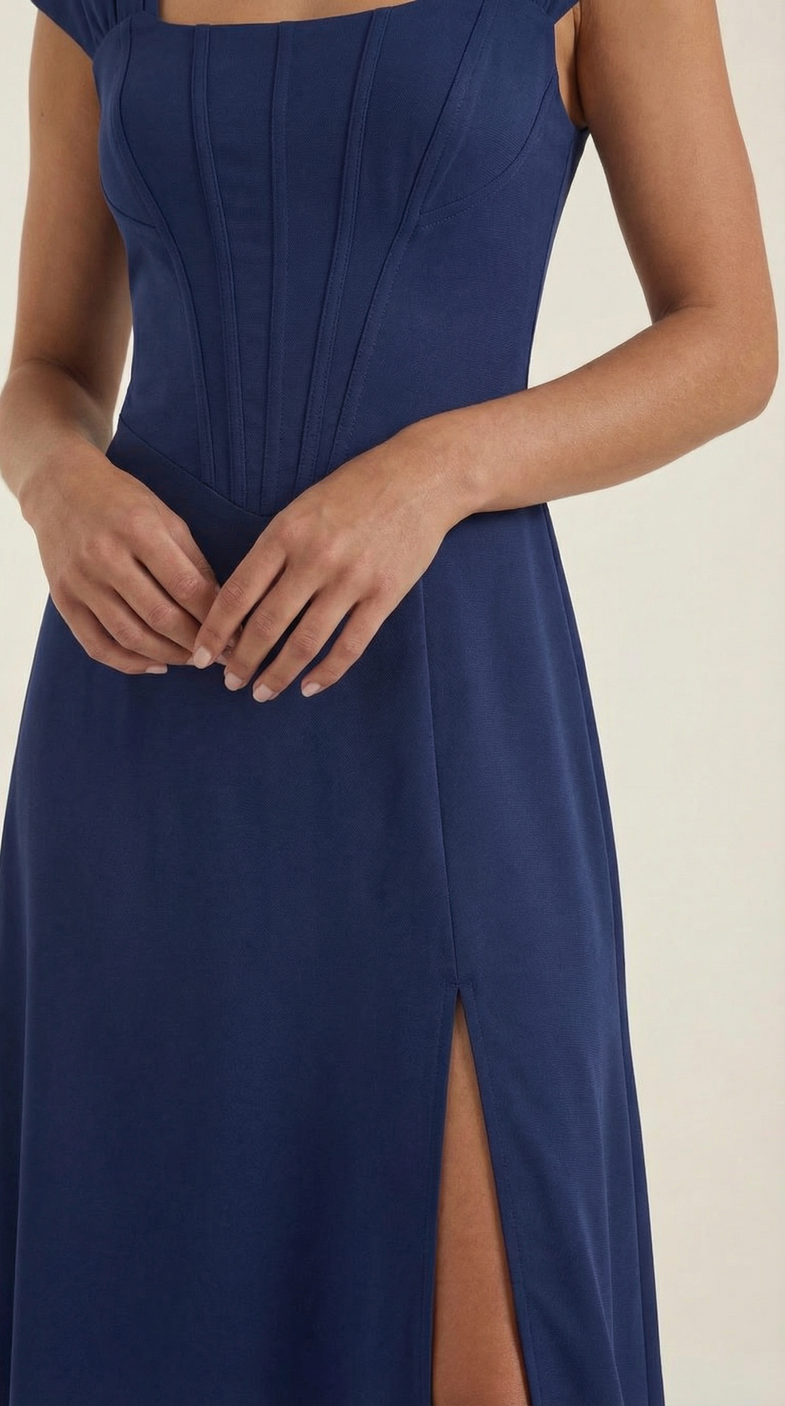 Robe corset midi femme tenue invité mariage