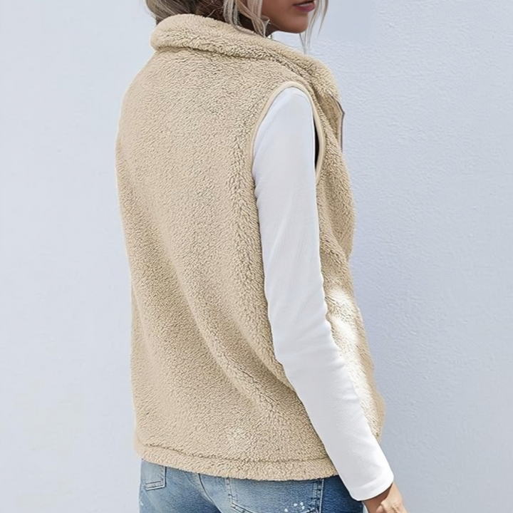 Veste sans manches en polaire légère et douillette pour un confort superposé