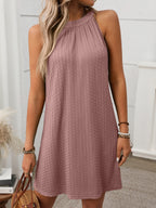 Sophie Paris | Robe Mini Texturée à Col Grec avec Coupe Élégante
