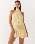 Robe Mini Sexy Froncée Amoura